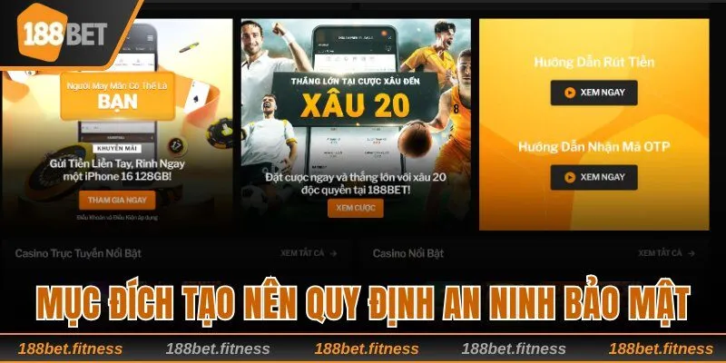 Mục đích tạo nên quy định an ninh bảo mật